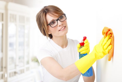 Bathroom cleaning as part of domestic cleaning in Nw6