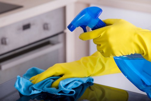 Carpet cleaning team preparing a deep clean in a NW6 home