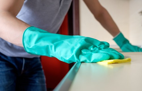 Office cleaning supplies and equipment used for NW6 commercial cleaning